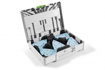 FESTOOL Schleifmittel-Systainer GRANAT - 100x150 mm - SYS-STF DELTA GR-SET